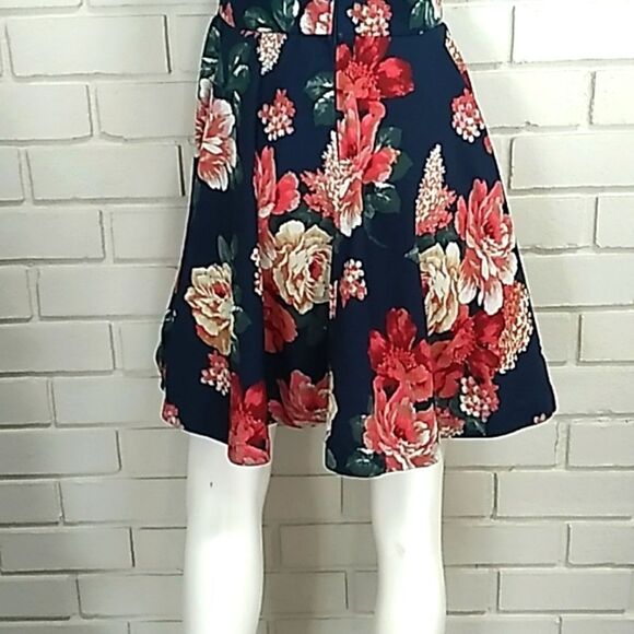 B. Darlin Navy Blue Floral Lace Fit & Flare Formal Vibrant Dress. Size 11/12 - Picture 11 of 13